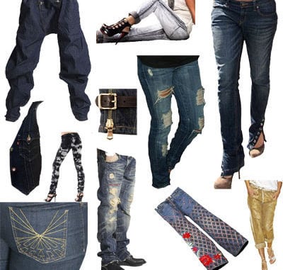 Cesta de idéias: detalhes no jeans