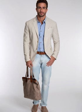 Jeans no verão masculino da Siberian