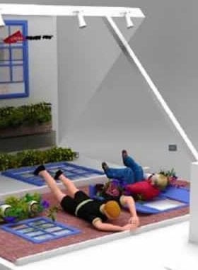 Lycra monta ações em shopping