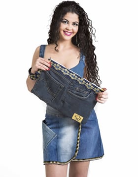 Coleção feita de jeans reciclado